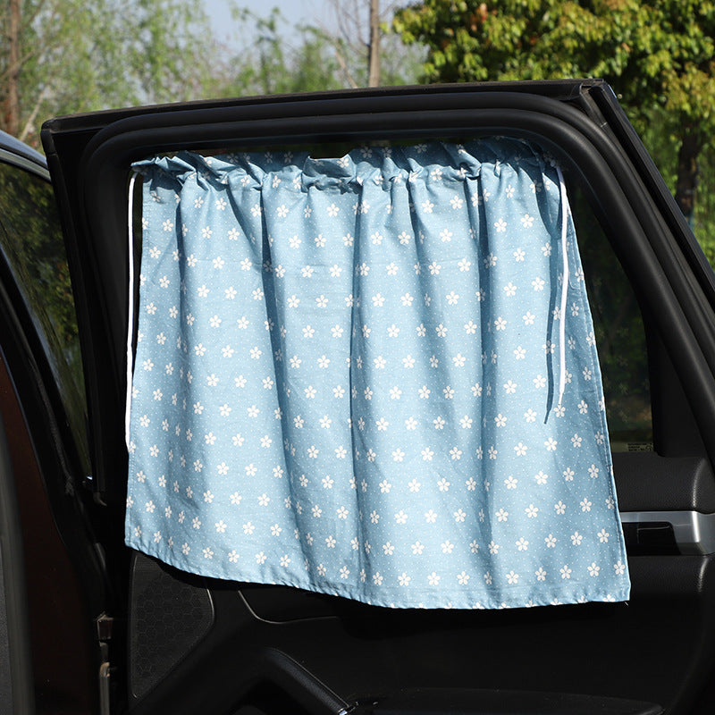 Auto Curtain Sunshade All Cotton Cartoon