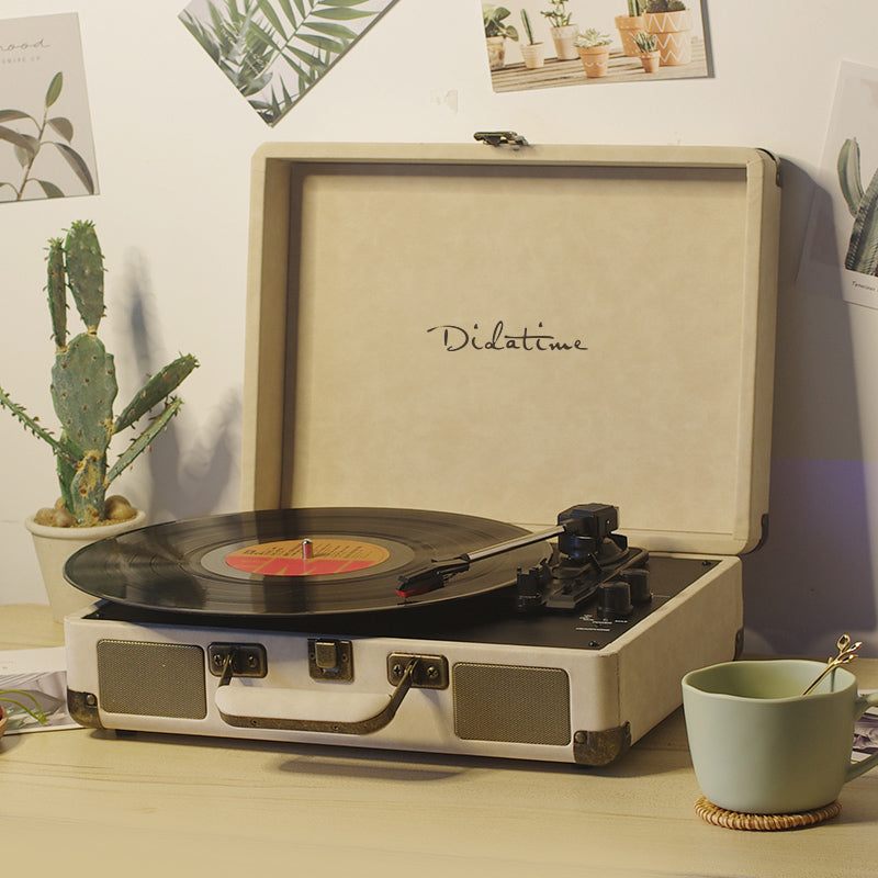Time LP Vinyl Record Player Phonograph Retro Guest