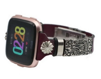 Embossed wrist strap