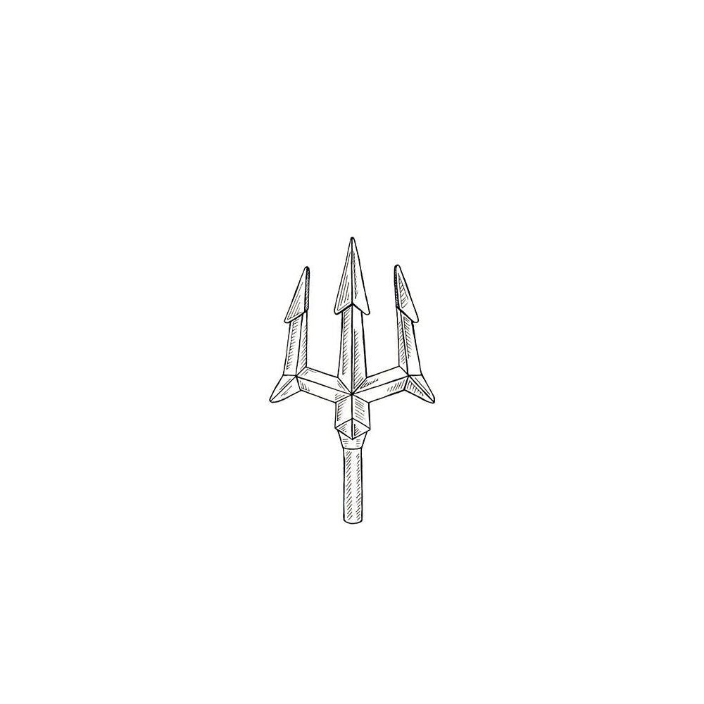 Men's Fashion Trident Pendant Necklace