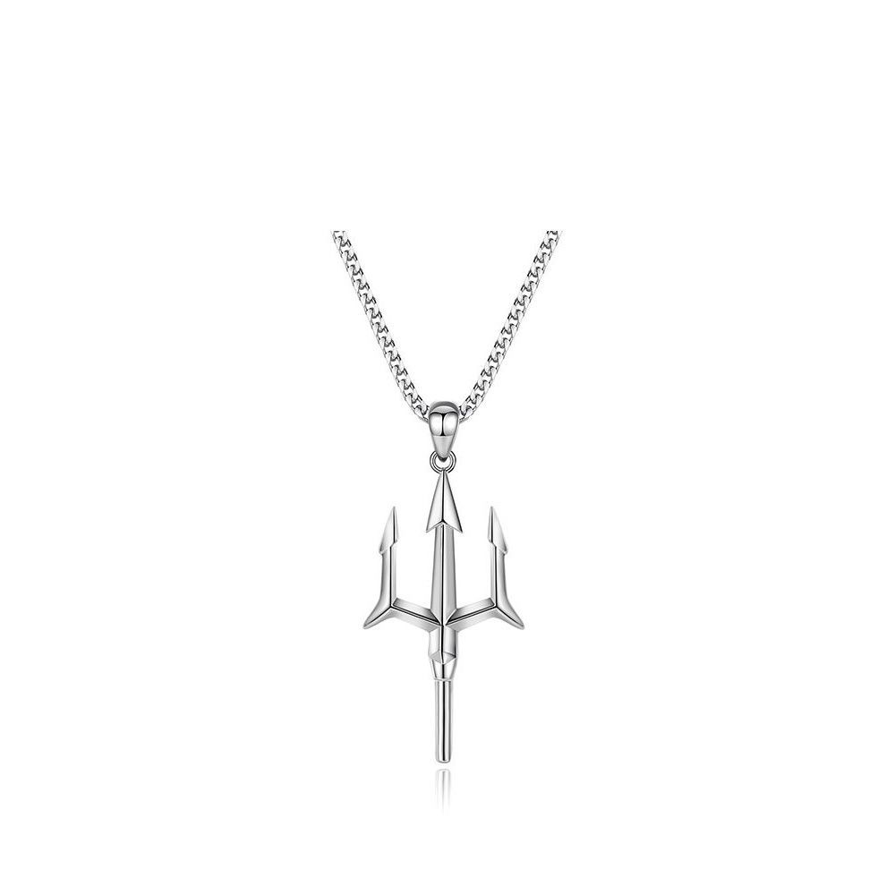 Men's Fashion Trident Pendant Necklace