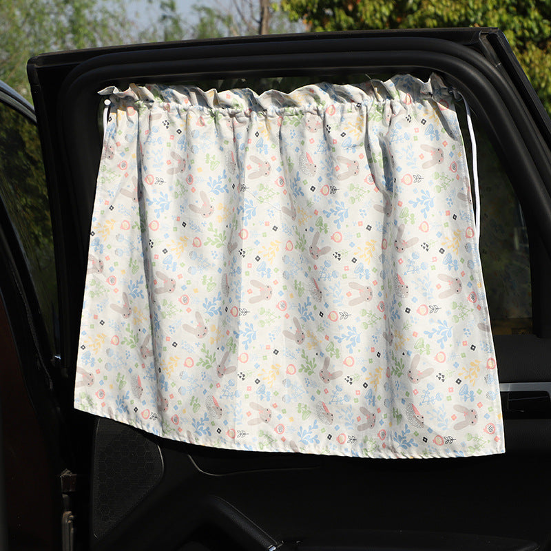 Auto Curtain Sunshade All Cotton Cartoon