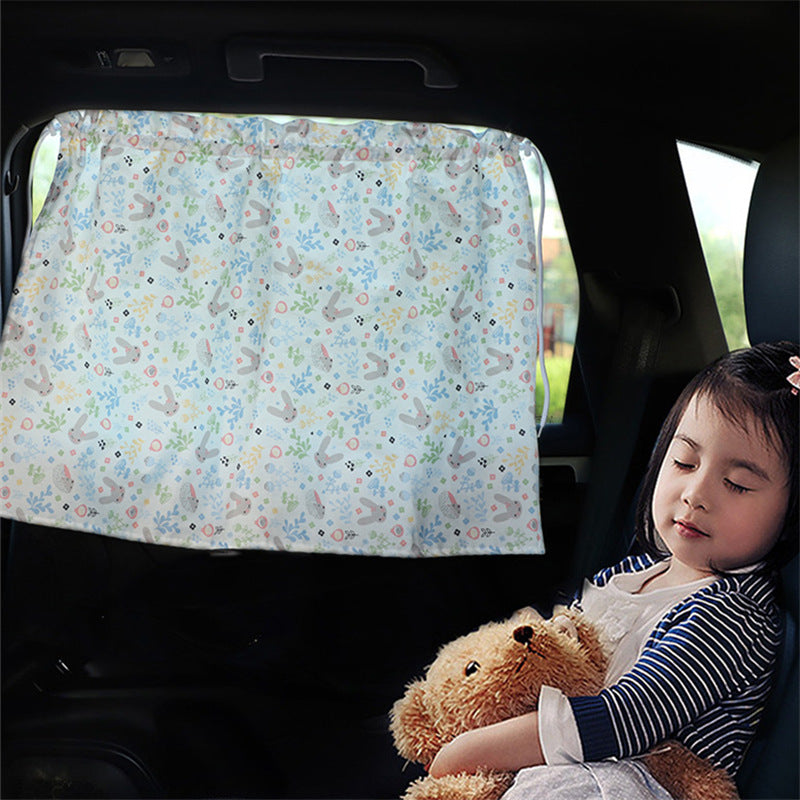Auto Curtain Sunshade All Cotton Cartoon