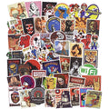 Retro Stickers for Laptops, 100 Pack Trendy Aesthetic Waterproof Vinyl Sticker
