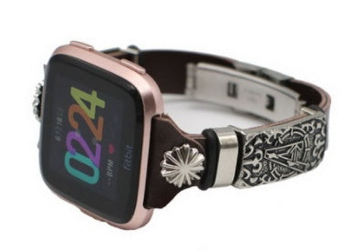 Embossed wrist strap