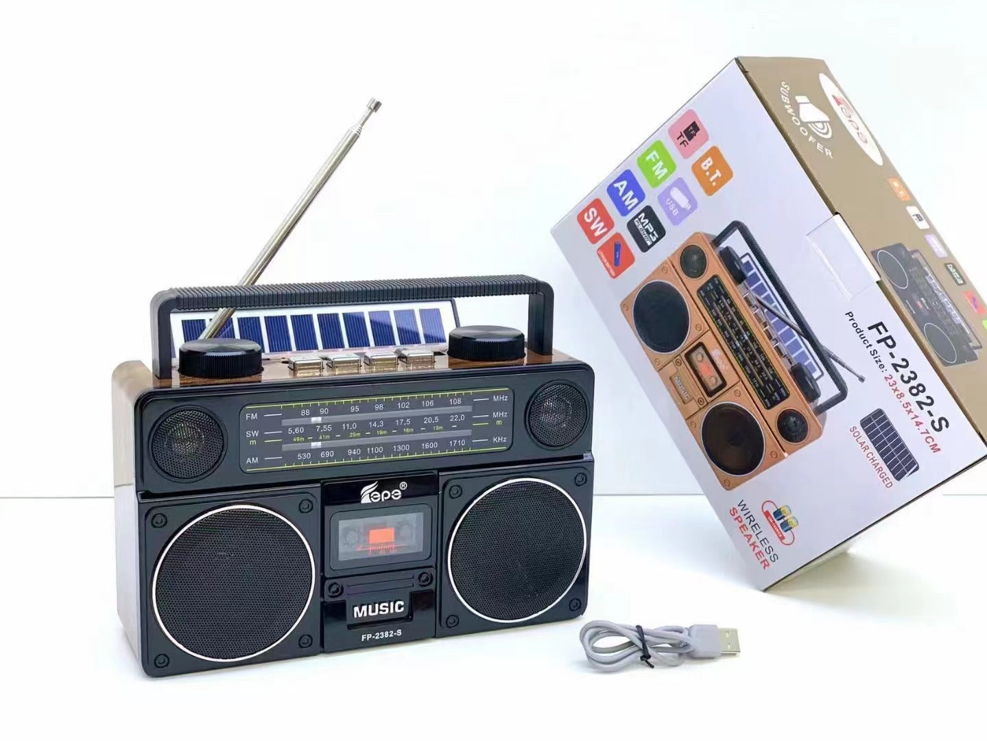 FP-2382-S Bluetooth Speaker Portable Outdoor Retro Audio