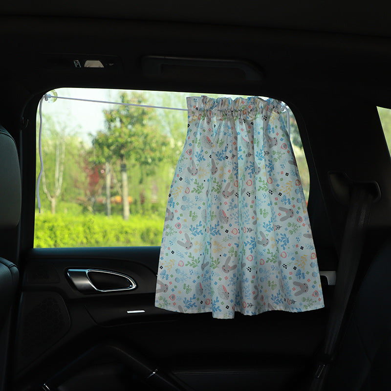 Auto Curtain Sunshade All Cotton Cartoon