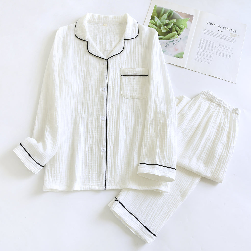 Cotton Double Gauze Washed Crepe Monochrome