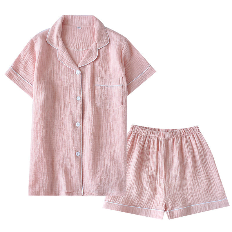 Cotton Double Gauze Washed Crepe Monochrome