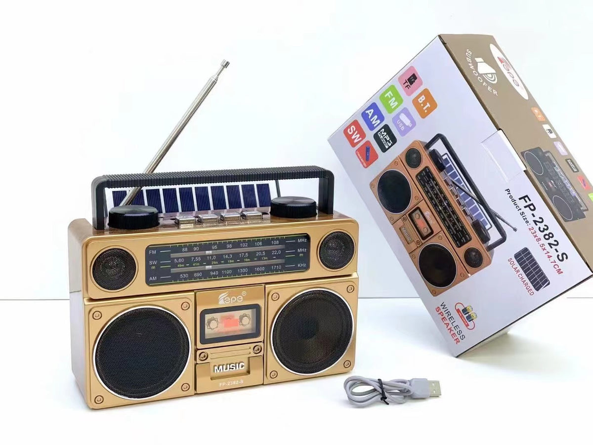 FP-2382-S Bluetooth Speaker Portable Outdoor Retro Audio