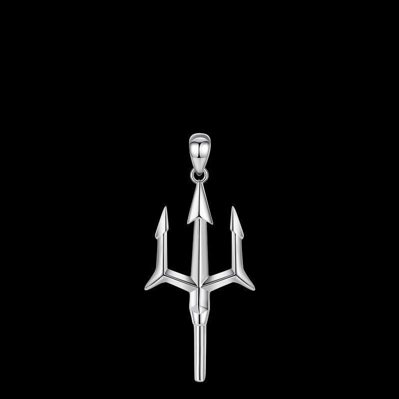 Men's Fashion Trident Pendant Necklace