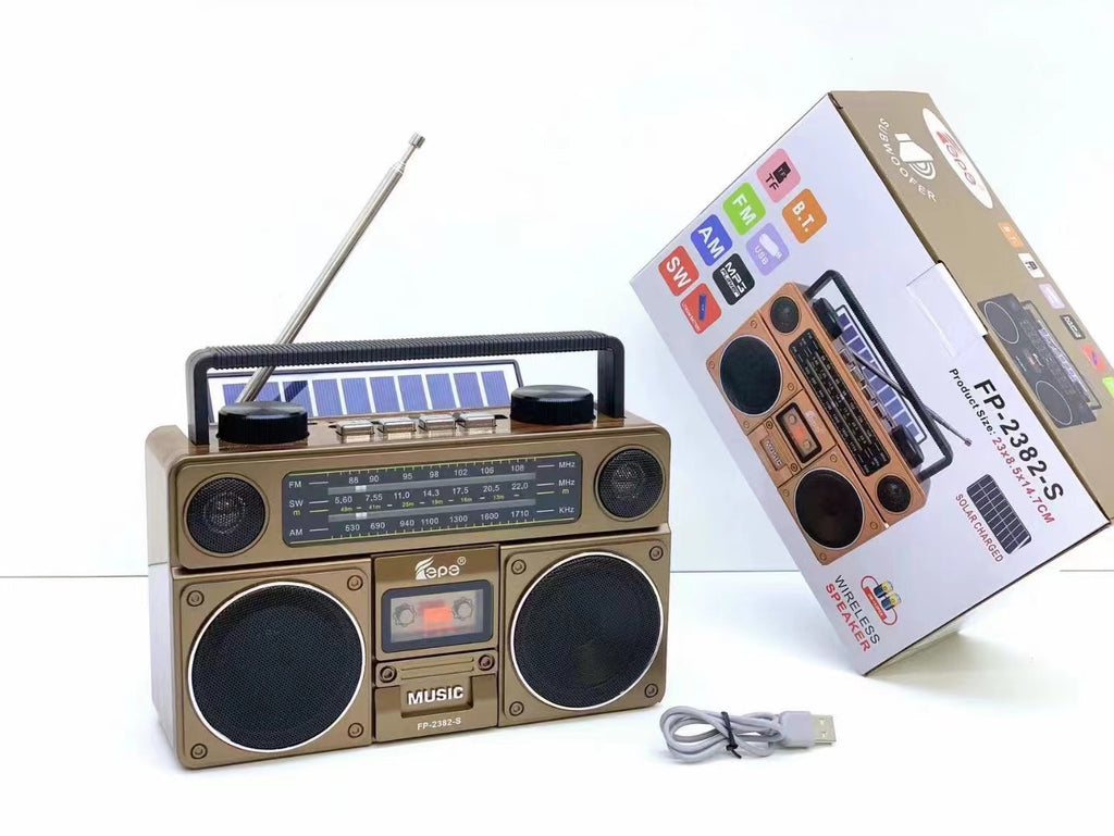 FP-2382-S Bluetooth Speaker Portable Outdoor Retro Audio