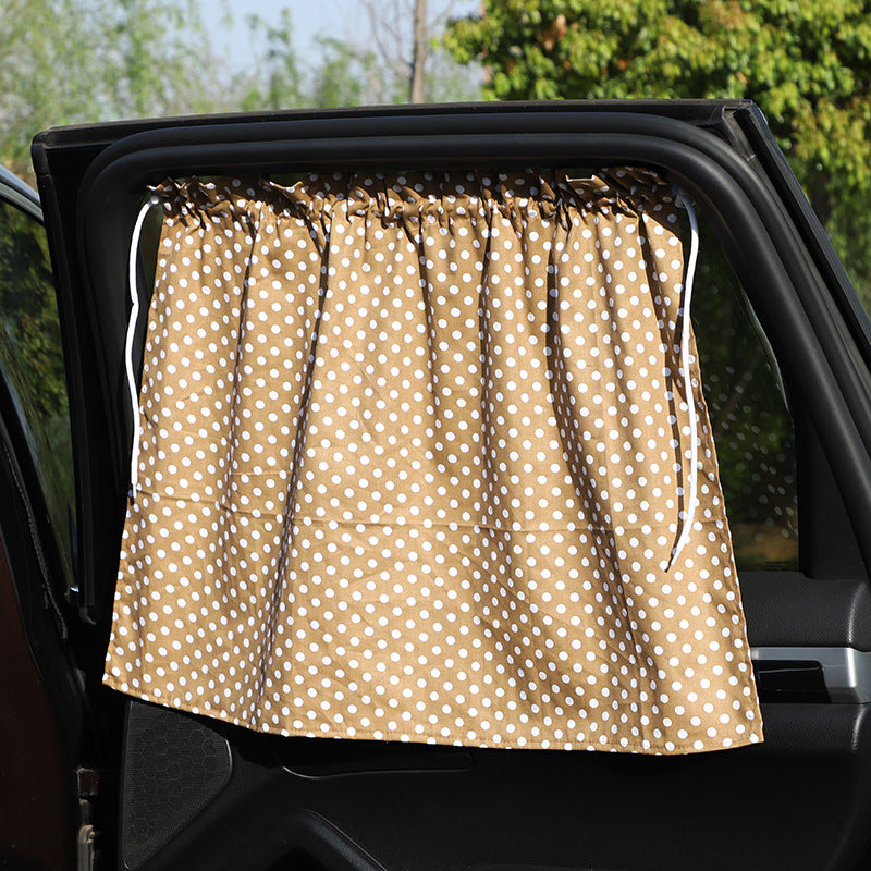Auto Curtain Sunshade All Cotton Cartoon