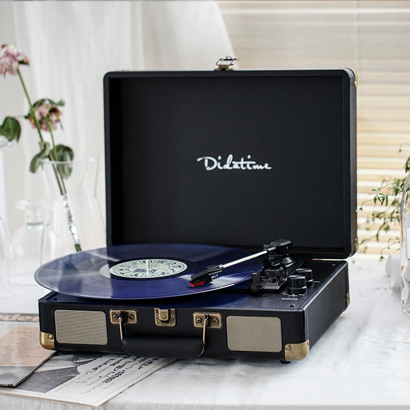 Time LP Vinyl Record Player Phonograph Retro Guest