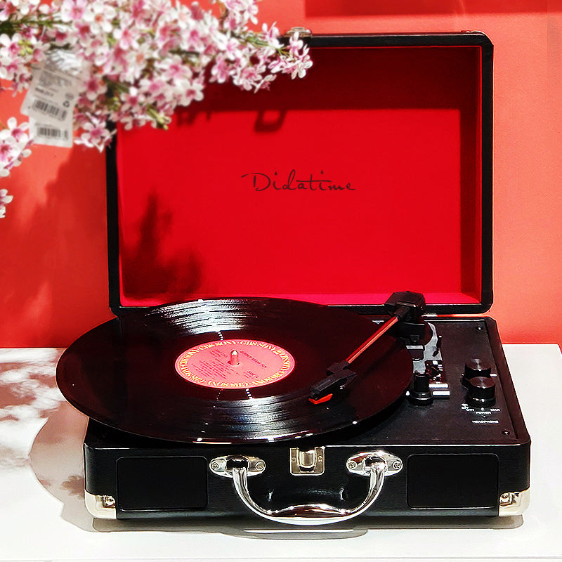 Time LP Vinyl Record Player Phonograph Retro Guest
